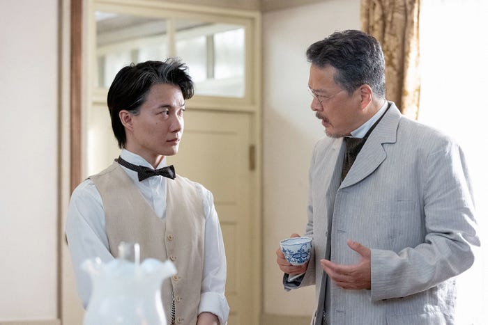 神木隆之介、田中哲司「らんまん」第119話(C)NHK