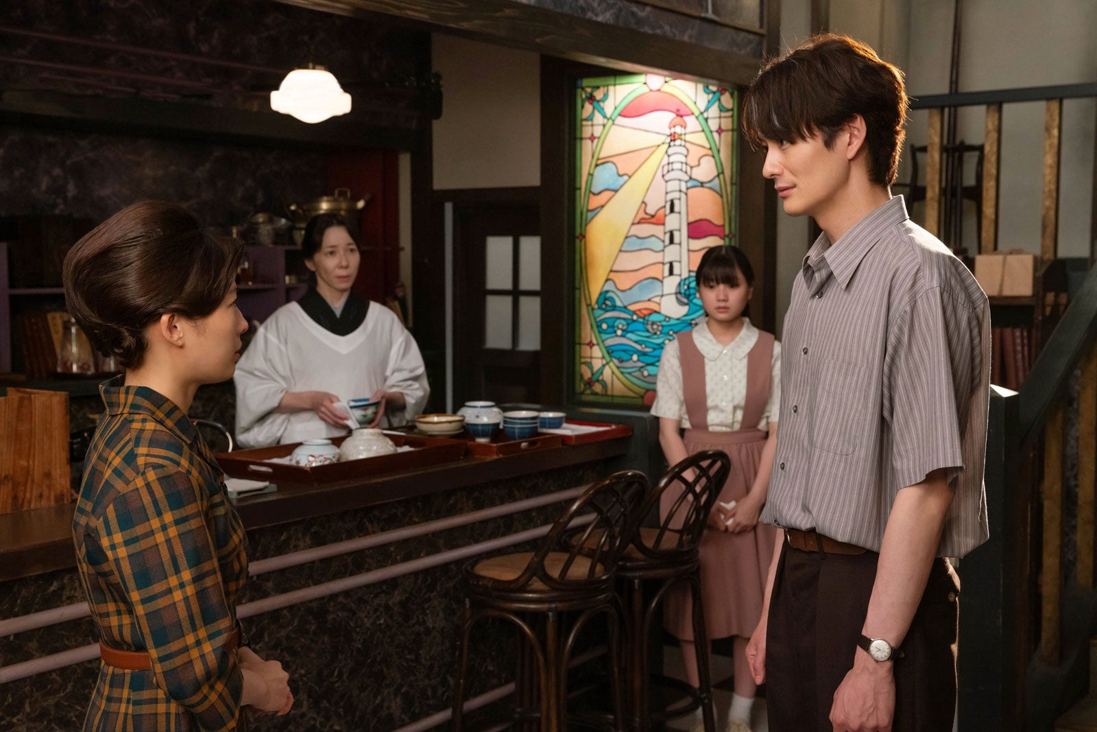 伊藤沙莉、平岩紙、毎田暖乃、岡田将生「虎に翼」第104話（C）NHK