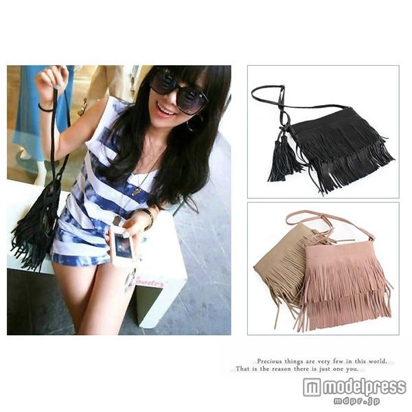 チャーム付フリンジバッグ「STYLE ON BAG」2,300円(税込)