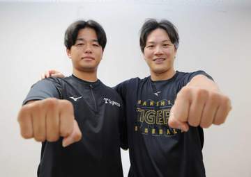 阪神連覇の立役者“ハルトラ”バッテリー 伏見寅威「おかげで試合出れている」高橋遥人「めっちゃ引き出してくれる」語った全幅の信頼関係