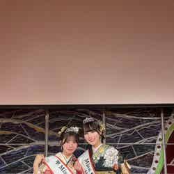 「ミスキャンパス立命館2023」準グランプリの和田明果さん、グランプリの佐賀涼花さん（提供写真）