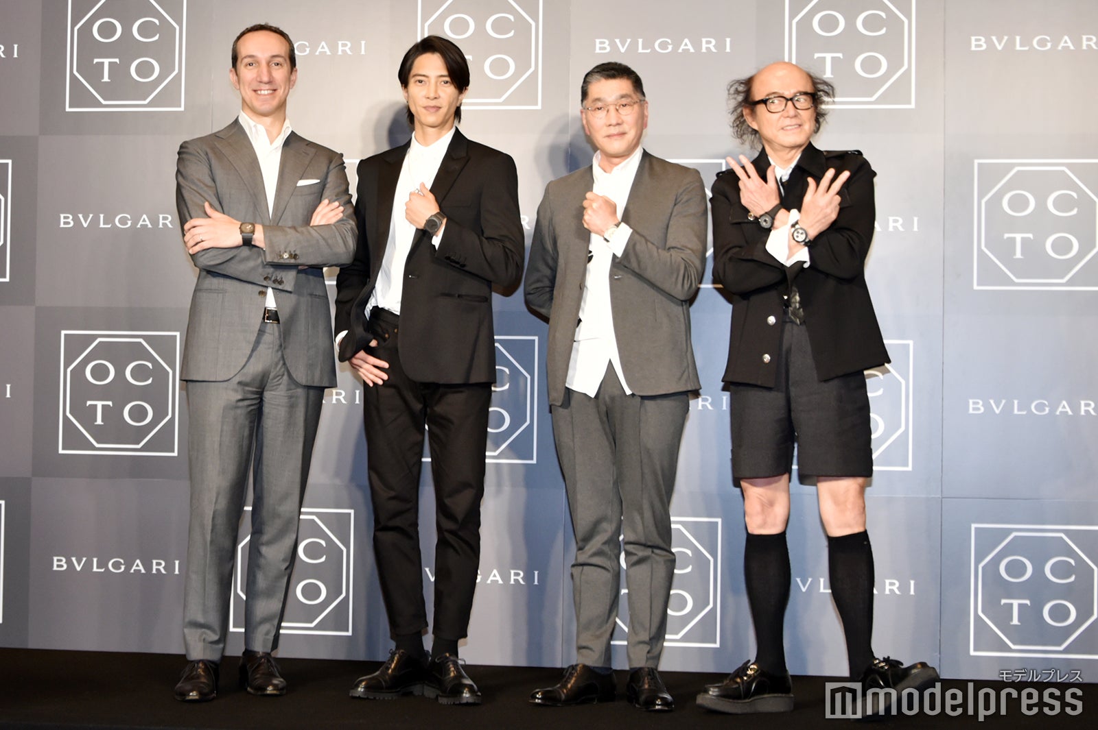 ウォルター・ボロニーノ、山下智久、宮島達男、鈴木正文（C）モデルプレス