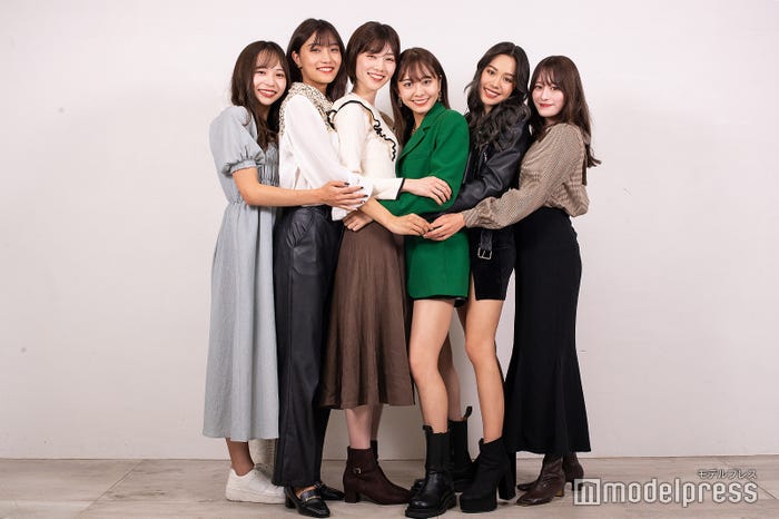 「ミス青山」ファイナリスト/左から吉國唯さん、渡邊絵里香さん、竹田そふ綾さん、鈴木里奈さん、井上奈欧美さん、金城愛珠さん(C)モデルプレス