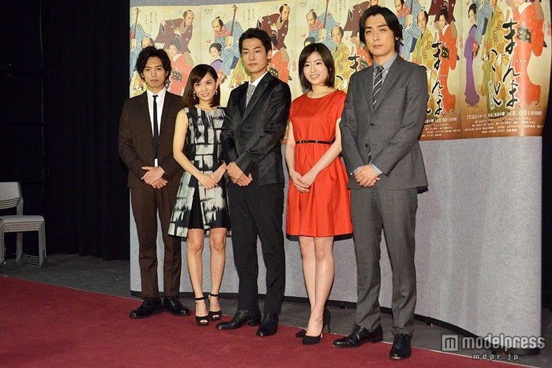 左より：桐山漣、市川由衣、福士誠治、南沢奈央、趙珉和