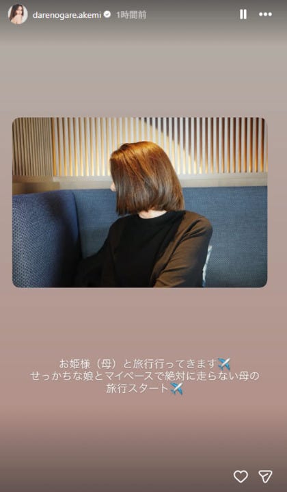 ダレノガレ明美 Instagramストーリーズ