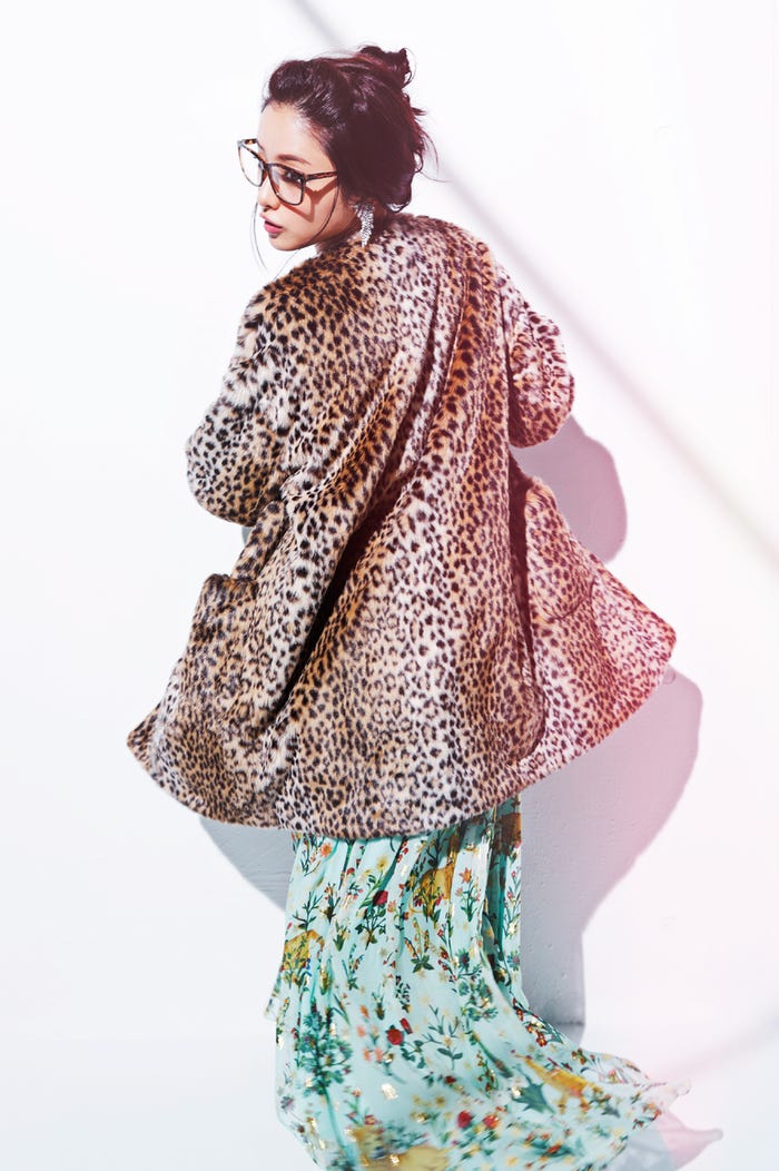 ヒョウ柄コート(C)TOPLOG