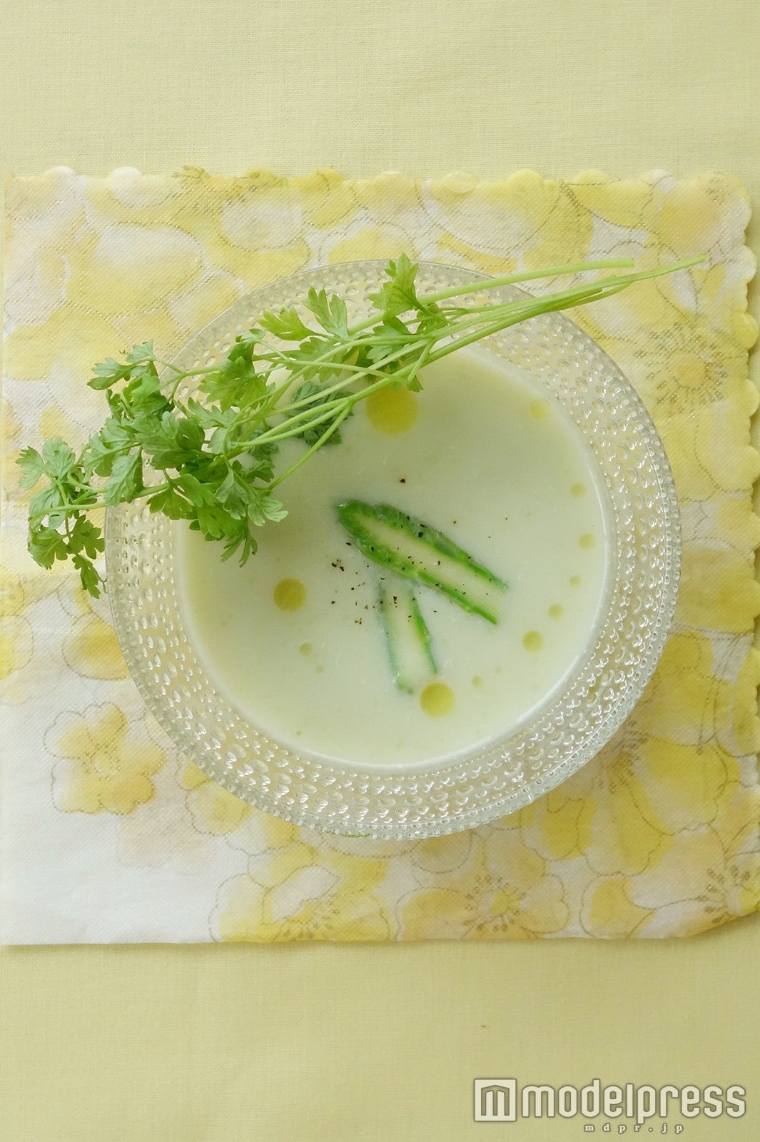 アスパラガスの冷製ビシソワーズ