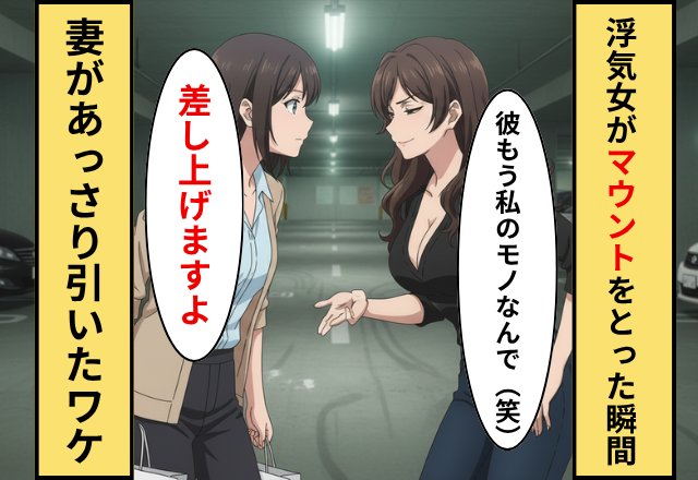 「おばさんは身を引いて」と煽る浮気女！だが「差し上げます」妻があっさりと引いた理由に…浮気女「えっ」