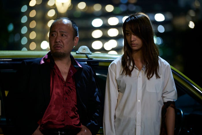 マキタスポーツ、高橋メアリージュン (C)2022 真鍋昌平・山崎童々・小学館/ドラマ「闇金サイハラさん」製作委員会・MBS 監督:山口雅俊 土岐洋介