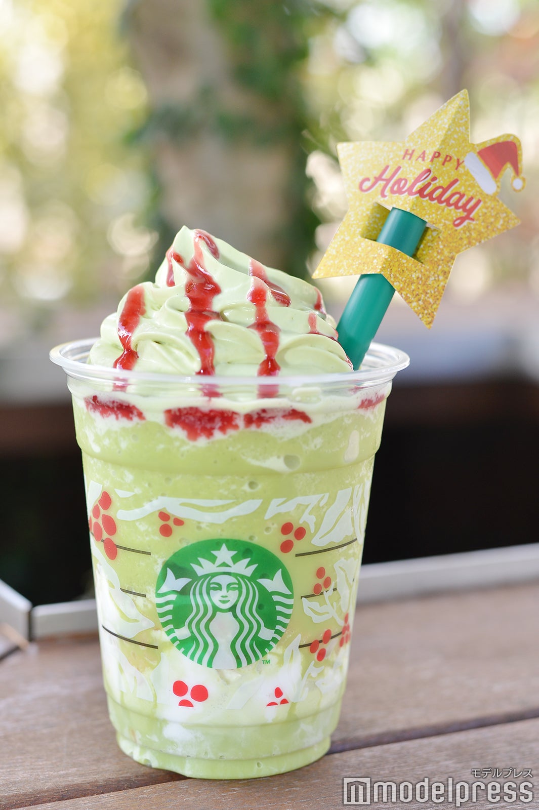 ピスタチオ クリスマス ツリー フラペチーノ （C）モデルプレス