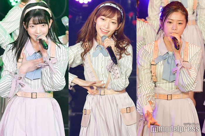 NGT48を卒業した(左から)菅原りこ、山口真帆、長谷川玲奈 (C)モデルプレス