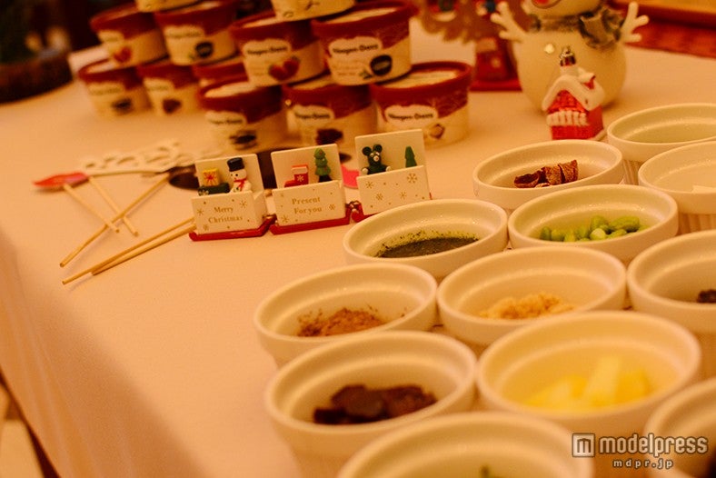 アイスクリームとトッピング