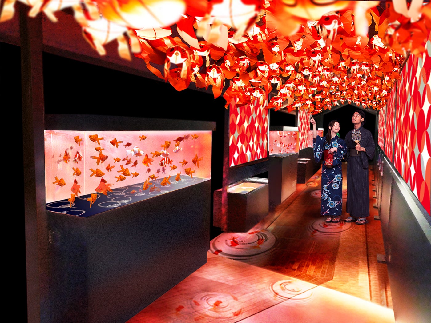 金魚づくしの夏限定イベント「東京金魚ワンダーランド」イメージ／画像提供：すみだ水族館