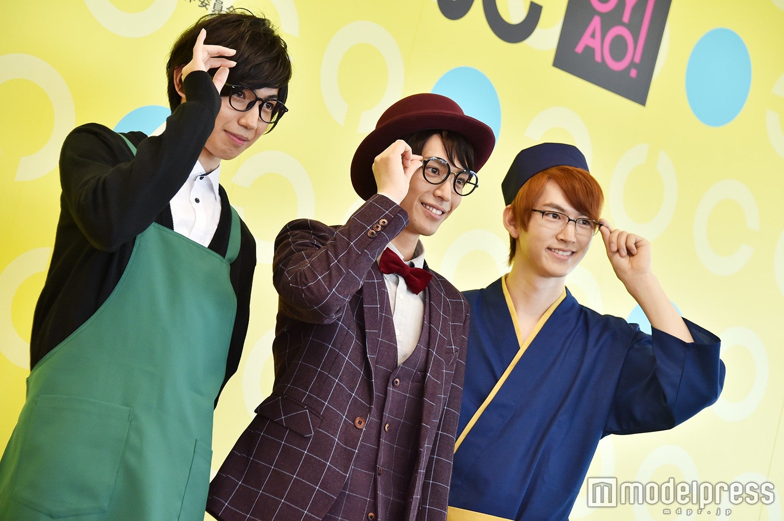 （左から）有澤樟太郎、黒羽麻璃央、和田雅成 （C）モデルプレス