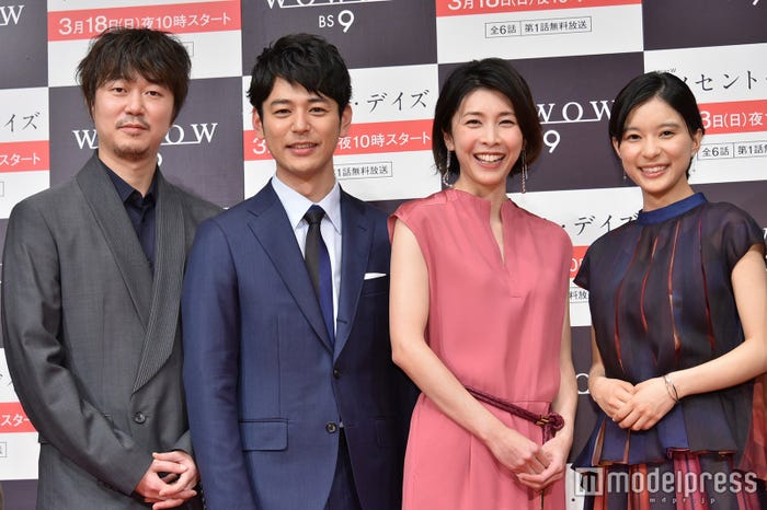 (左から)新井浩文、妻夫木聡、竹内結子、芳根京子(C)モデルプレス