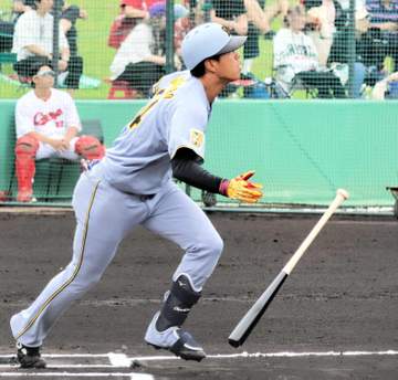 阪神2軍・岡城 2安打2盗塁 計4出塁の大活躍「今日に限っては良かった」