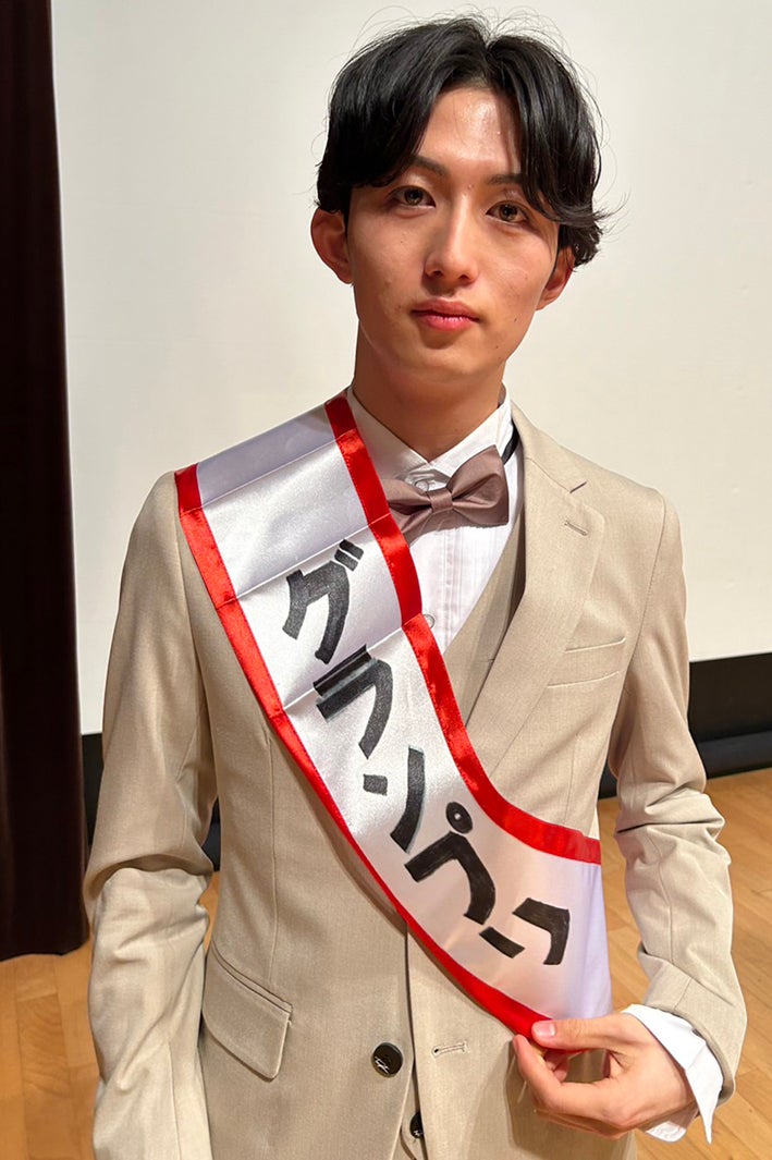 「慶應ボーイコンテスト2023」グランプリを受賞した佐藤太一さん（提供写真）
