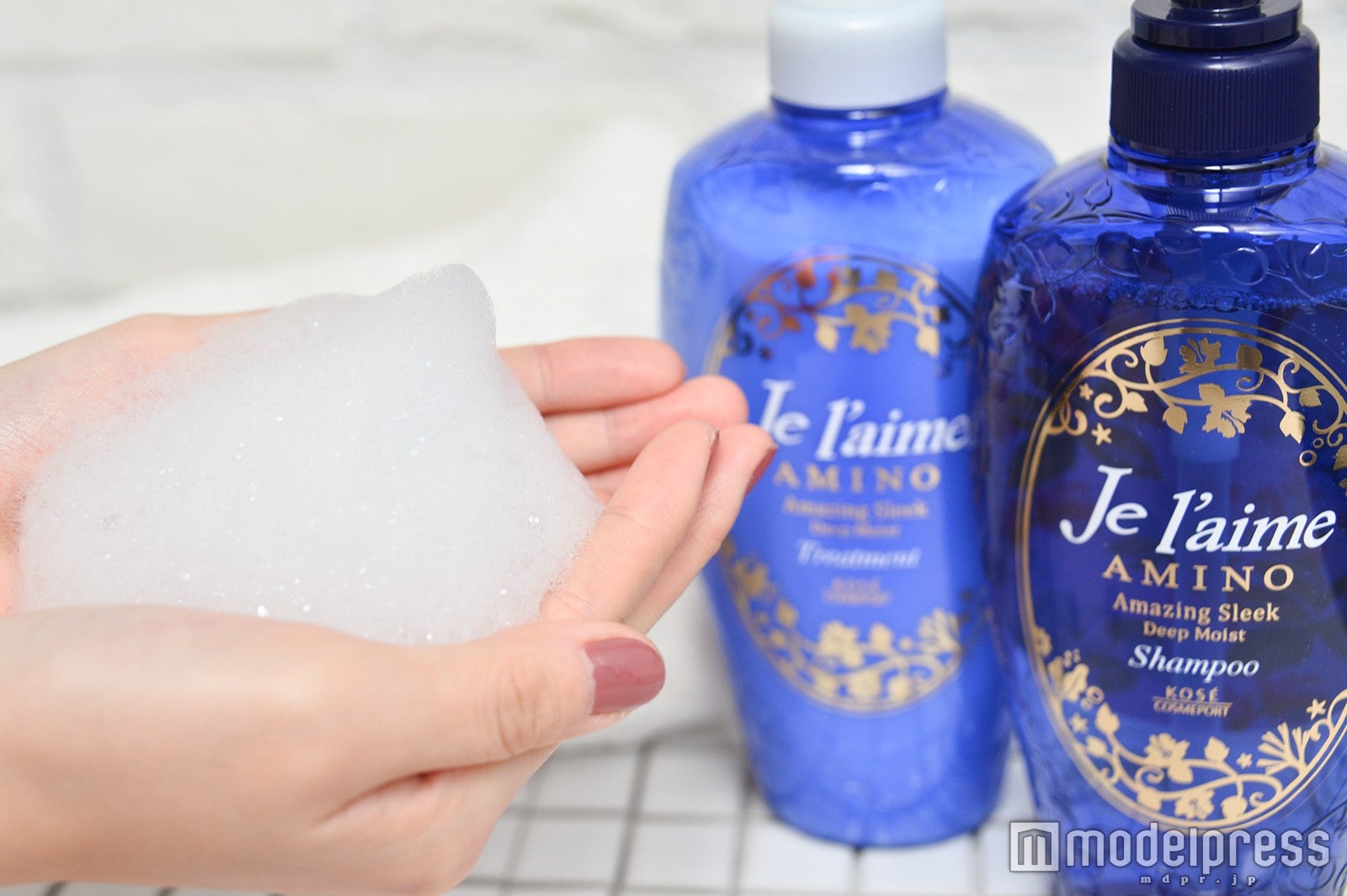 ノンシリコンでもたっぷり泡立つ（C）モデルプレス