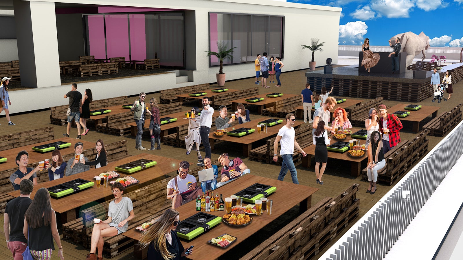 ウルトラビアガーデンの様子／画像提供：FND