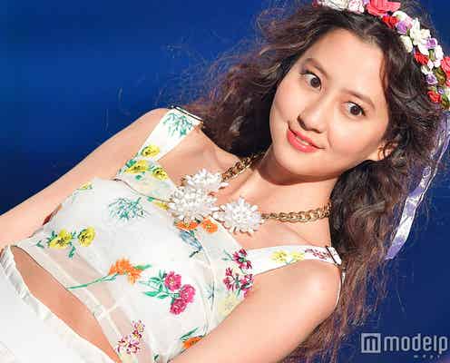 河北麻友子の投げキスにキュン お腹チラ見せで“可愛い”極める<神コレ2018S/S>