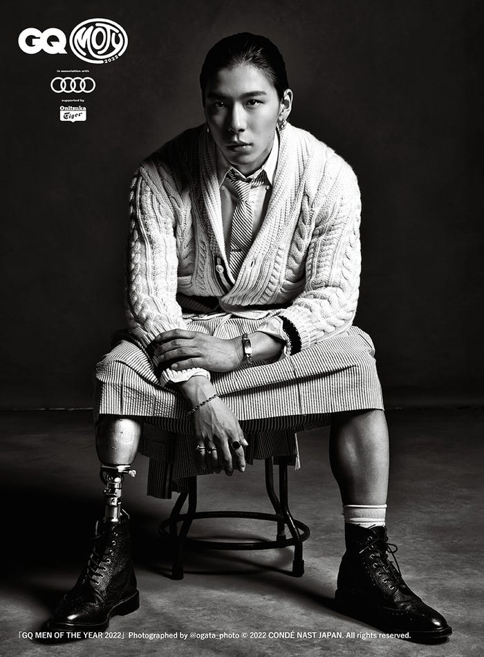 川原渓青「GQ MEN OF THE YEAR 2022」Photographed by ogata_photo(C)2022 CONDÉ NAST JAPAN. All rights reserved.