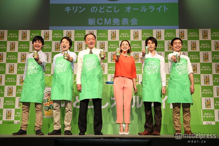 キリン「のどごし オールライト」新CM発表会イベントの様子