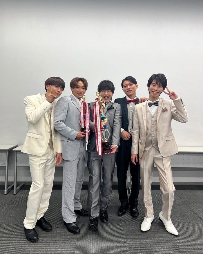 「専修大学ミスターコンテスト2022」ファイナリスト(提供写真)