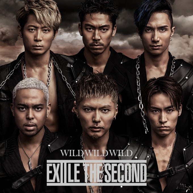 EXILE THE SECOND「WILD WILD WILD」(9月21日発売)/(左上から時計回りに)黒木啓司、AKIRA、橘ケンチ、TETSUYA、SHOKICHI、NESMITH