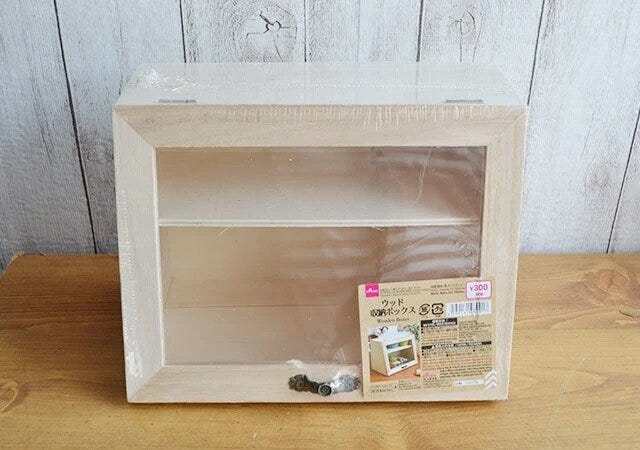 ダイソー　ウッド収納ボックス　パッケージ