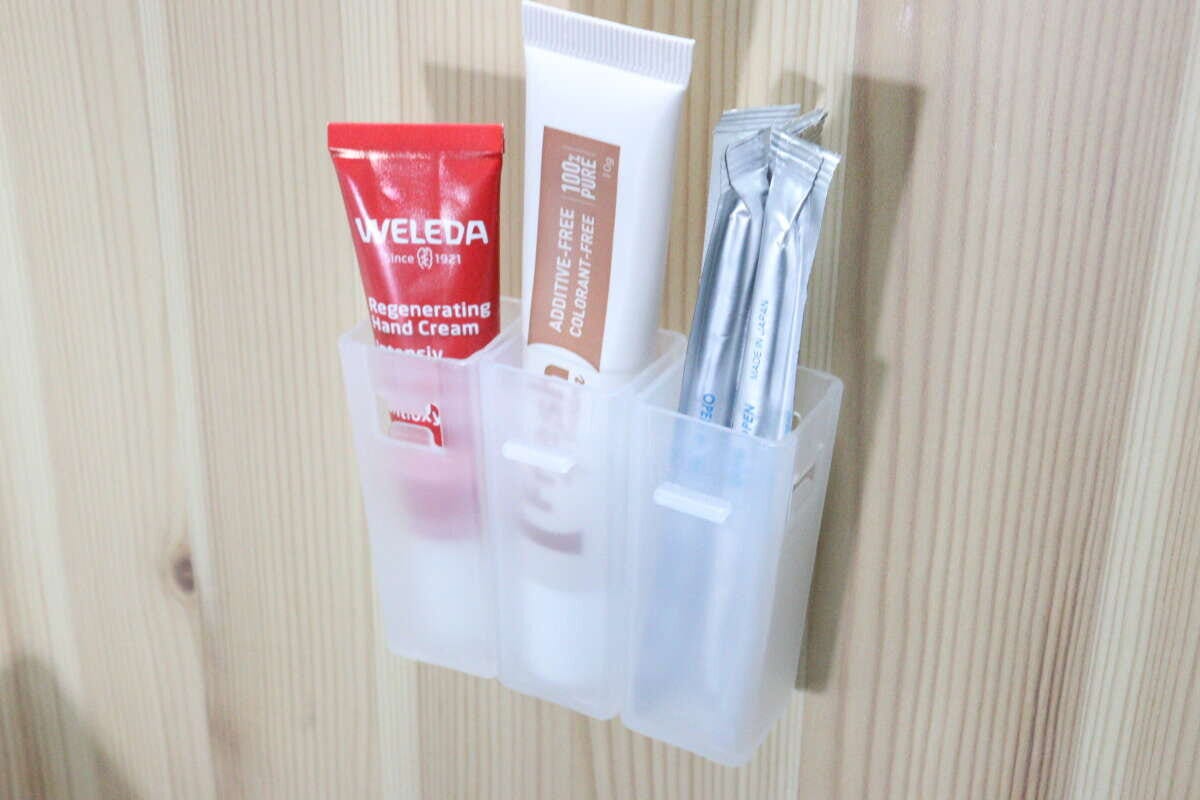 マグネットシート（補助プレート付、丸、3セット、シルバーカラー）　使用例