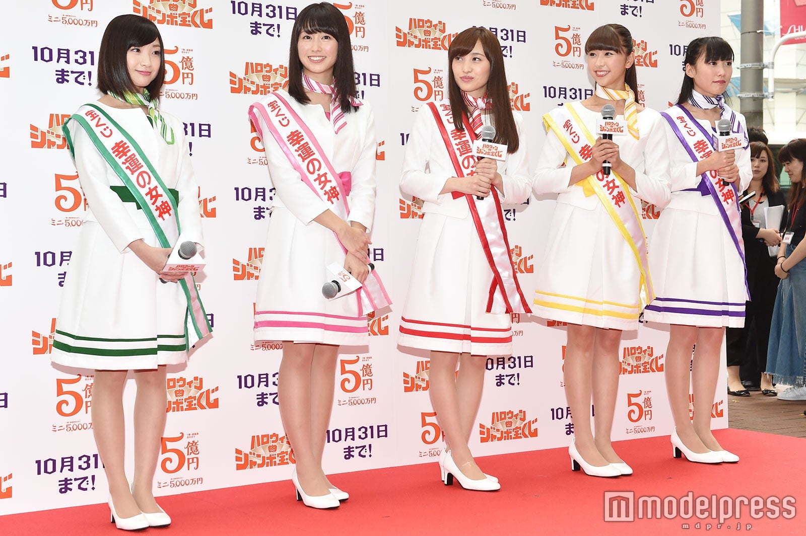 有安杏果、佐々木彩夏、百田夏菜子、玉井詩織、高城れに （C）モデルプレス