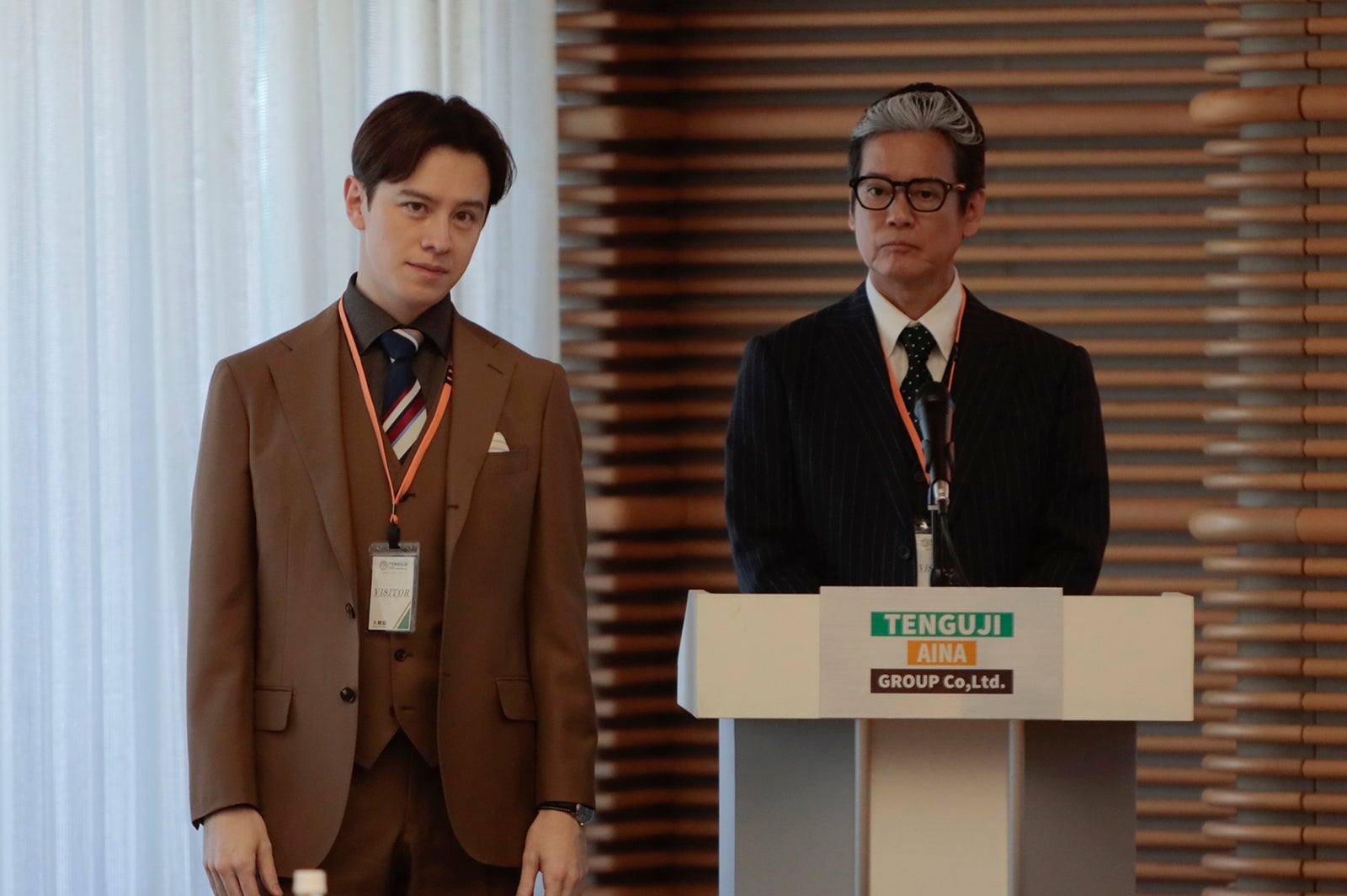 ウエンツ瑛士、唐沢寿明「プライベートバンカー」第7話（C）テレビ朝日