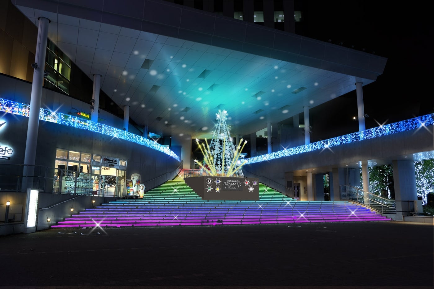 超特急×Diver City Tokyo DRAMATIC Illumination／画像提供：三井不動産商業マネジメント