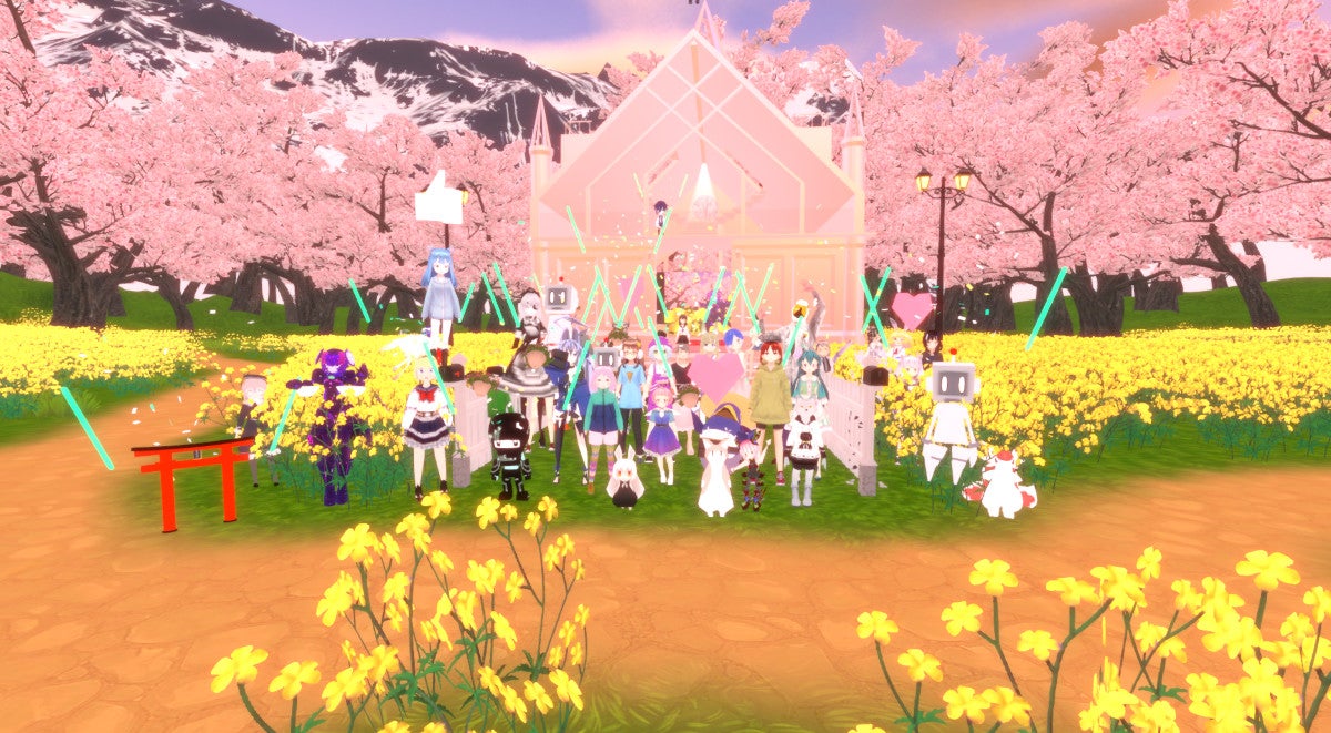 メタバース空間イメージ（C）Cluster,Inc