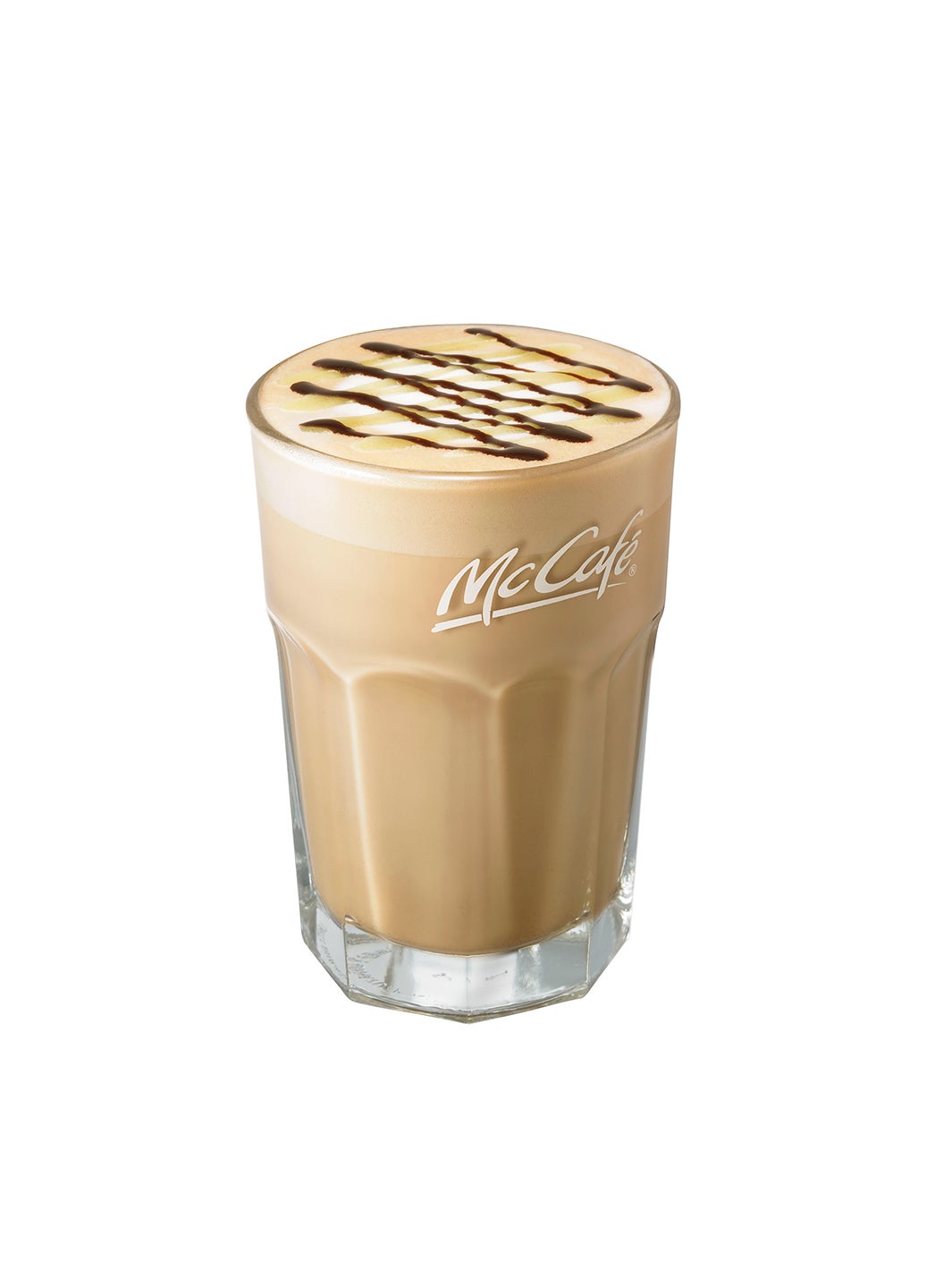 チョコバナナラテS 350円、M 390円