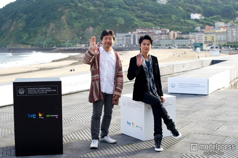 是枝裕和監督、福山雅治（C）2013『そして父になる』製作委員会