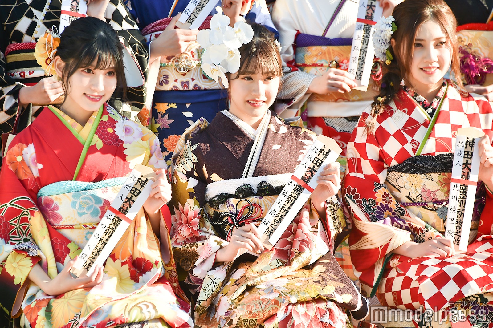 谷口めぐ、加藤美南、北川綾巴／AKB48グループ成人式記念撮影会 （C）モデルプレス