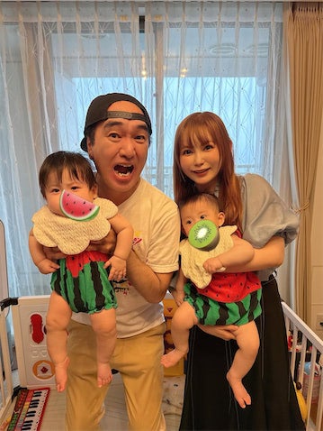 中川翔子、江頭2:50が自宅来訪 双子の"正反対リアクション"に驚き「こんなに違う？！」
