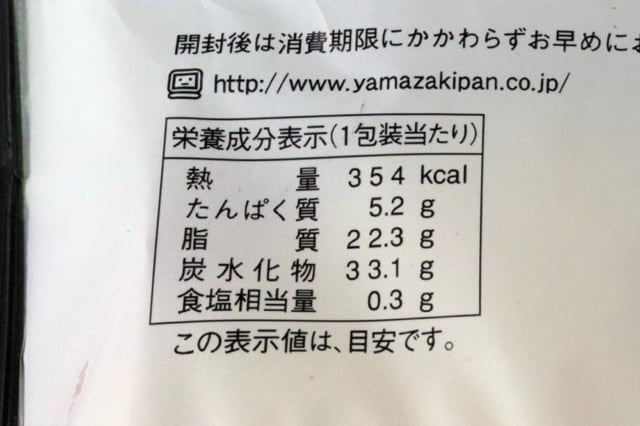 ファミマのダブルクリームサンド抹茶＆ホイップ栄養成分表示