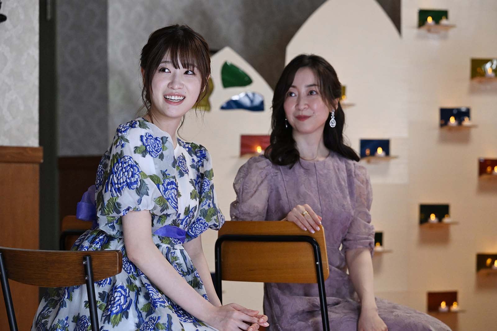 高橋ひかる、黒川智花「リビングの松永さん」第9話より（C）カンテレ