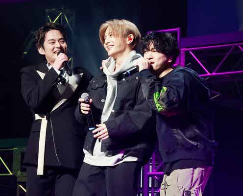 timelesz佐藤勝利&松島聡、中山優馬独立前ラストツアー見学 山田涼介が不在の菊池風磨を“構文”イジり