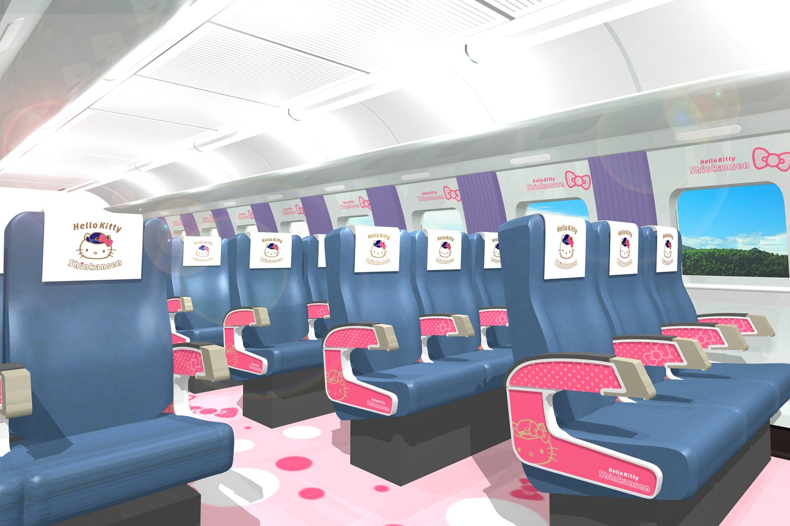 2号車「KAWAII！ROOM」（C）1976, 2018 SANRIO CO.,LTD.