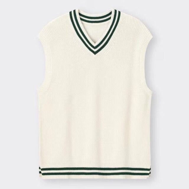 GU　レディース　おすすめ　オススメ　プチプラ　コスパ　高見え　2023　春　メンズ　トップス　ウォッシャブルチルデンニットベスト　ニットベスト　チルデンベスト　ウォッシャブル　洗える