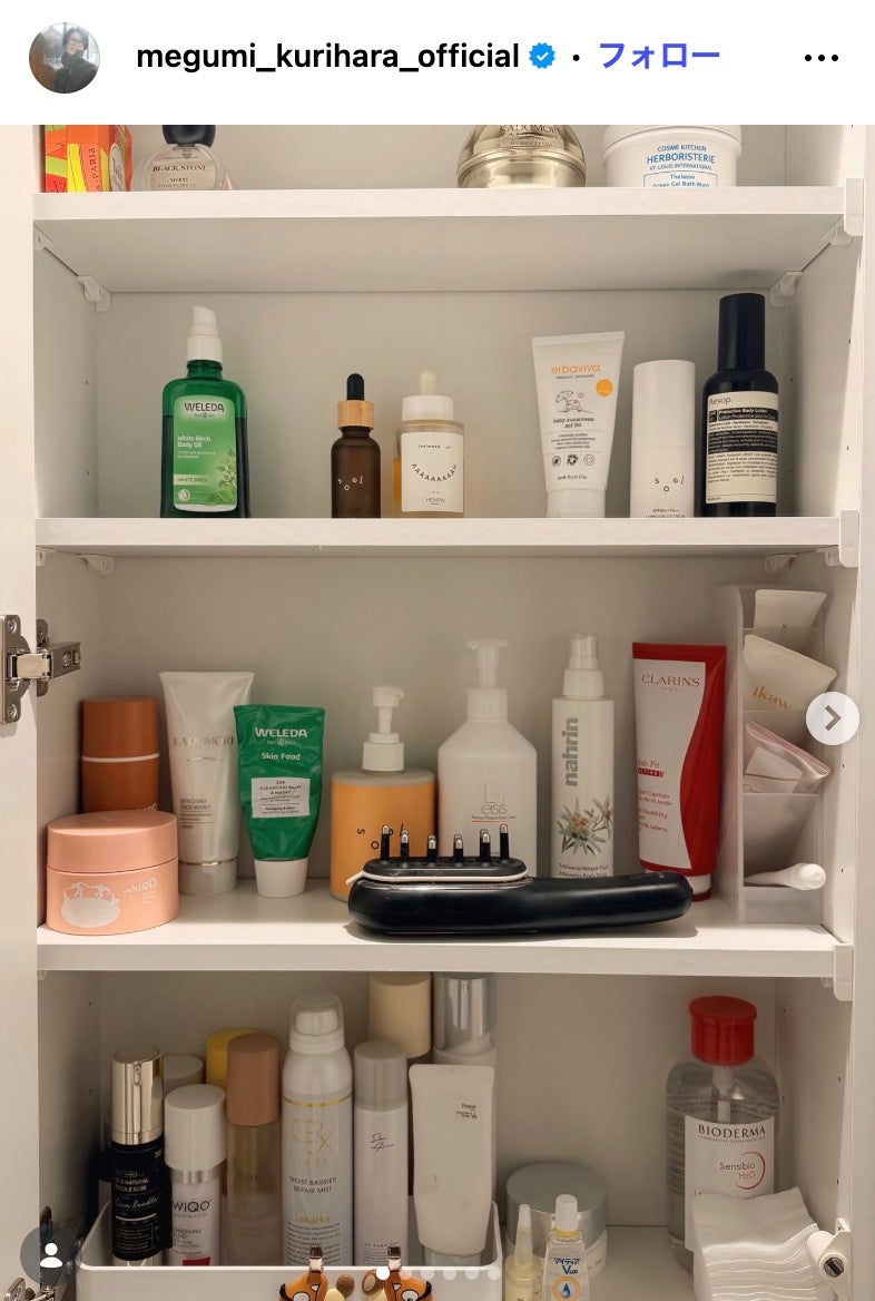 栗原恵Instagramより