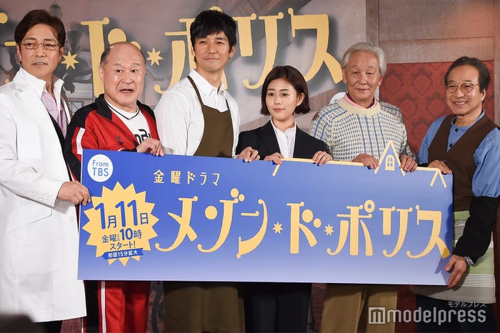 (左から)野口五郎、角野卓造、西島秀俊、高畑充希、近藤正臣、小日向文世 (C)モデルプレス