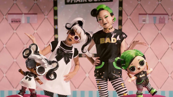 (左から)藤本莉々菜、Hinata/新CMより(C)TOMY (C)MGA