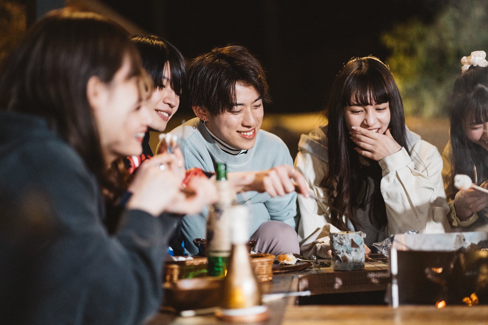 杢代和人、りゅうと、長谷川美月「恋とオオカミには騙されない」第11話より（C）AbemaTV, Inc.