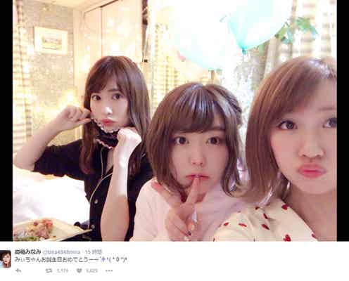 AKB48峯岸みなみバースデーに大島優子・小嶋陽菜・高橋みなみら集結 盛大パーティーで祝福