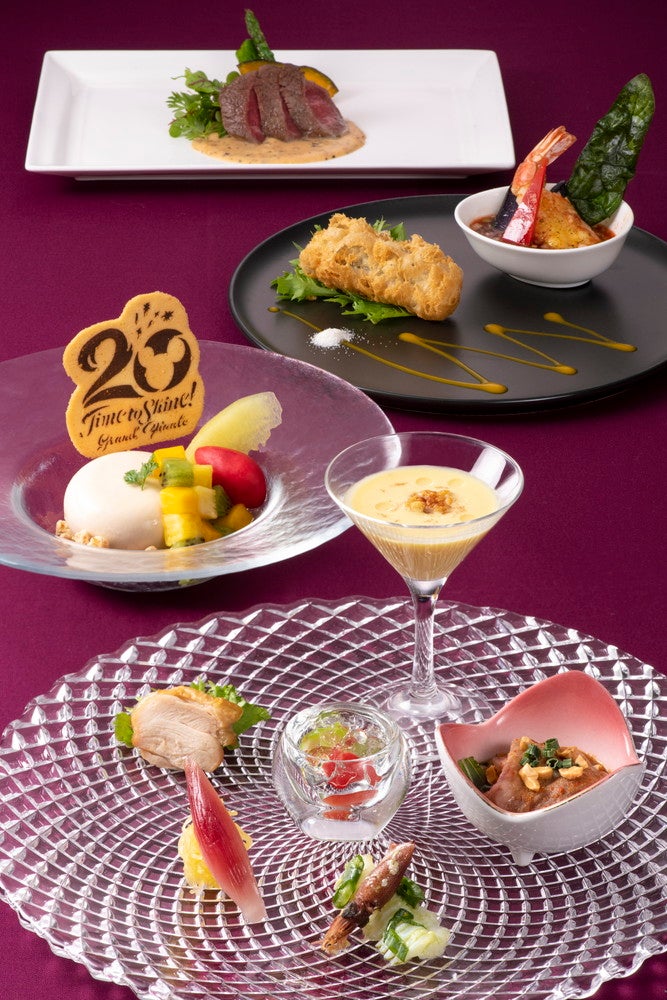 シルクロードガーデン（中国料理）“東京ディズニーシー20周年：タイム・トゥ・シャイン！”グランドフィナーレ・ディナーコース（C）Disney