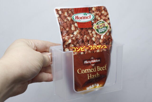 ダイソー　納豆パックがピッタリ入る冷蔵庫収納ホルダー　使用例　ほかの食品